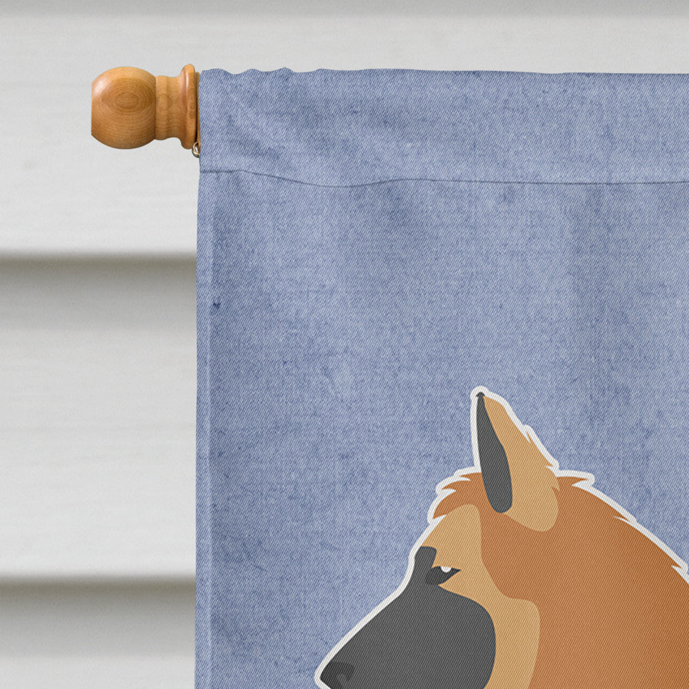 Belgian Shepherd Welcome House Flag 28x40 Porch Sleeve Pole Decorative Outside Yard Banner Artwork Wall Hanging, Polyester