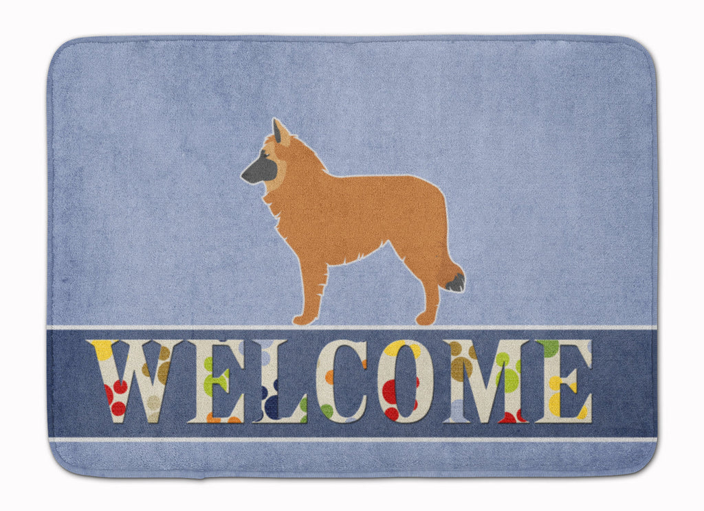 Belgian Shepherd Welcome Memory Foam Kitchen Mat Machine Washable Anti-Fatigue Cushion Comfort Bath or Kitchen Rug