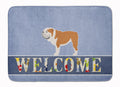 English Bulldog Welcome Memory Foam Kitchen Mat Machine Washable Anti-Fatigue Cushion Comfort Bath or Kitchen Rug