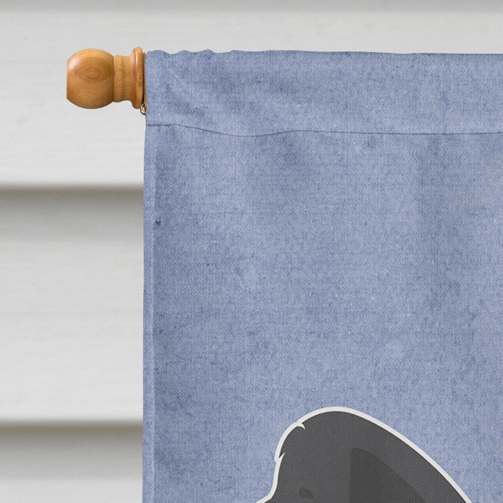Newfoundland Welcome House Flag 28x40 Porch Sleeve Pole Decorative Outside Yard Banner Artwork Wall Hanging, Polyester
