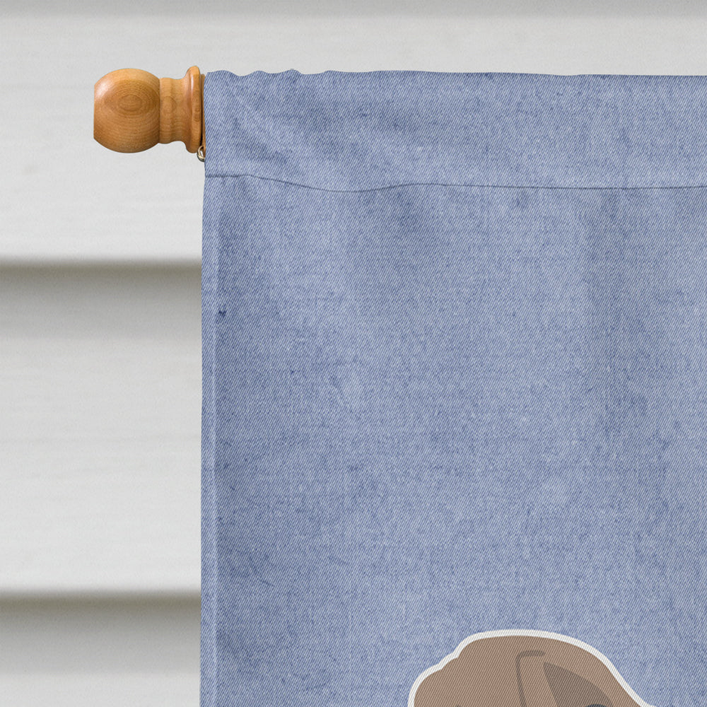 Neapolitan Mastiff Welcome House Flag 28x40 Porch Sleeve Pole Decorative Outside Yard Banner Artwork Wall Hanging, Polyester