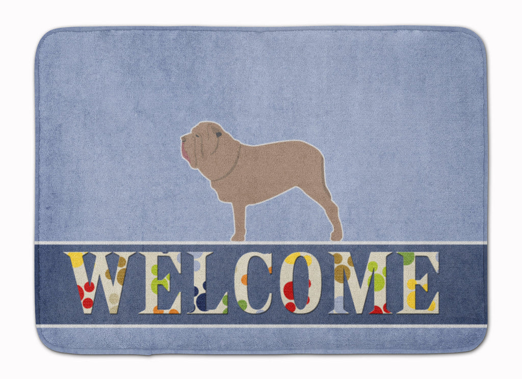 Neapolitan Mastiff Welcome Memory Foam Kitchen Mat Machine Washable Anti-Fatigue Cushion Comfort Bath or Kitchen Rug