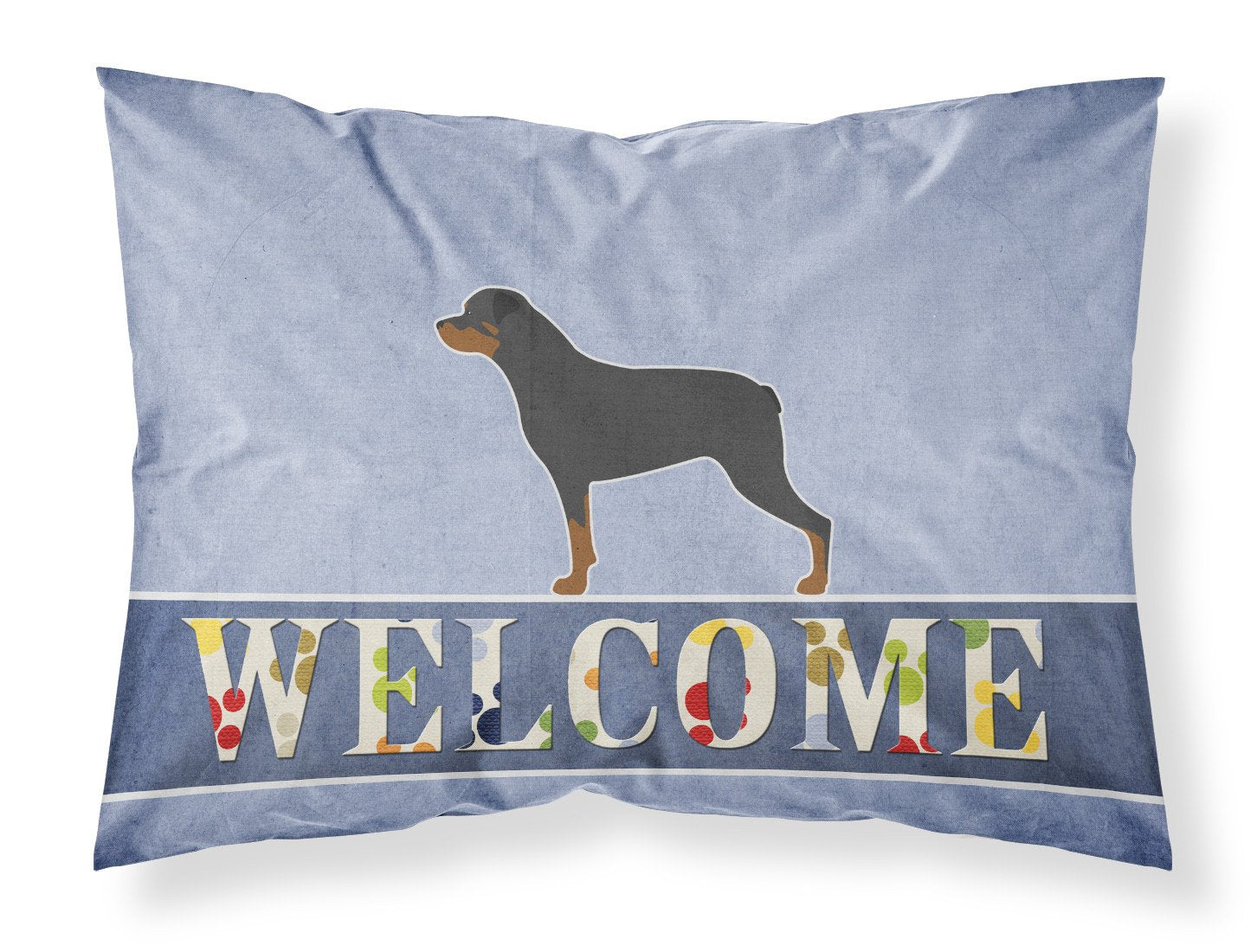 Rottweiler Welcome Standard Pillowcase Lightweight Super Soft Easy Care Decorative Artwork Pillowcase, Standard