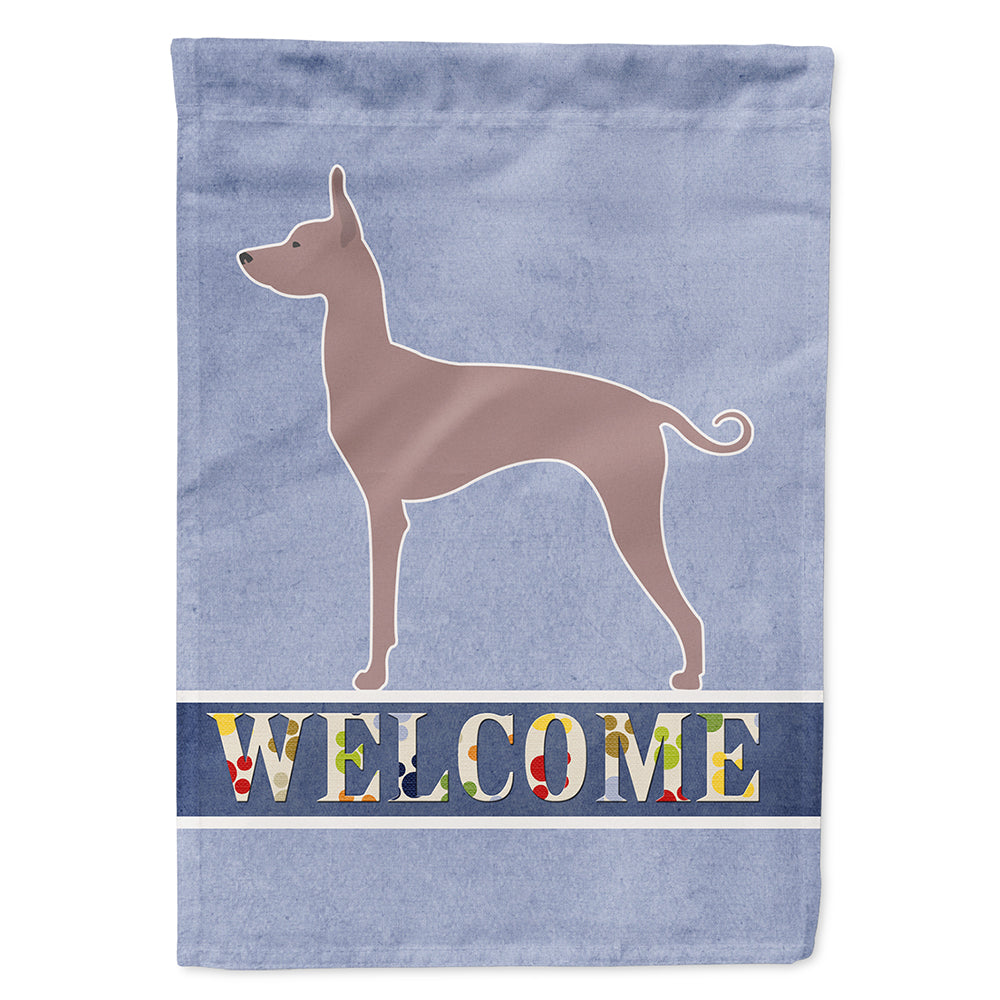 Dogo Argentino Welcome House Flag 28x40 Porch Sleeve Pole Decorative Outside Yard Banner Artwork Wall Hanging, Polyester