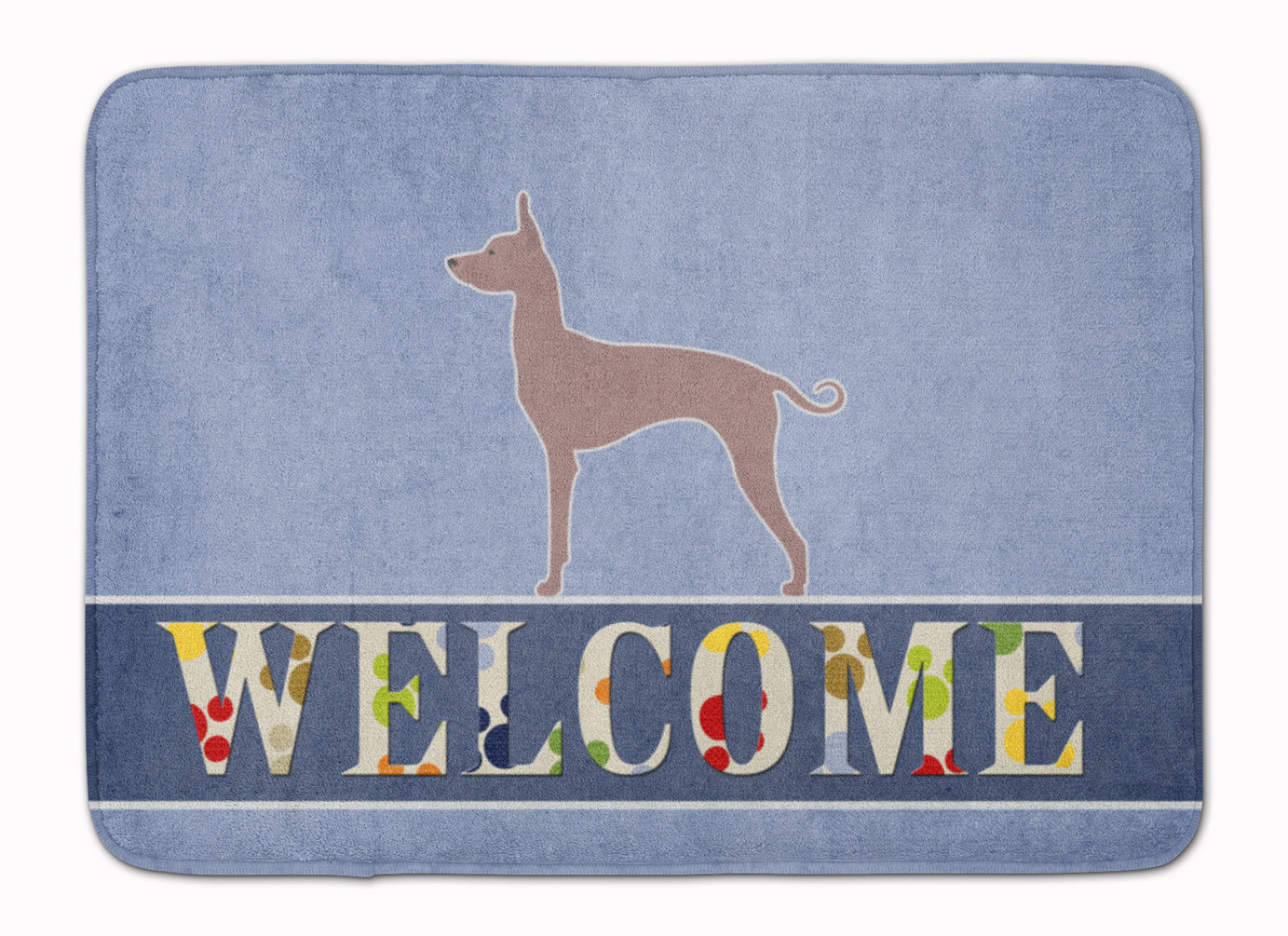 Dogo Argentino Welcome Memory Foam Kitchen Mat Machine Washable Anti-Fatigue Cushion Comfort Bath or Kitchen Rug