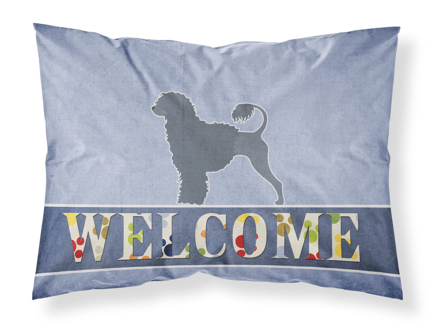 Portuguese Water Dog Welcome Standard Pillowcase Lightweight Super Soft Easy Care Decorative Artwork Pillowcase, Standard