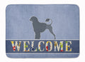 Portuguese Water Dog Welcome Memory Foam Kitchen Mat Machine Washable Anti-Fatigue Cushion Comfort Bath or Kitchen Rug