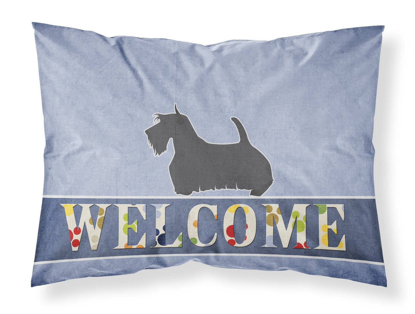 Scottish Terrier Welcome Standard Pillowcase Lightweight Super Soft Easy Care Decorative Artwork Pillowcase, Standard