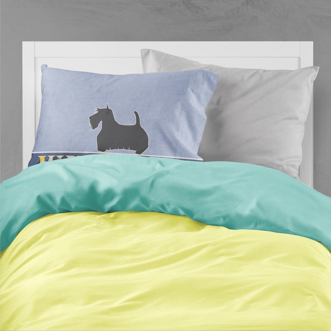 Scottish Terrier Welcome Standard Pillowcase Lightweight Super Soft Easy Care Decorative Artwork Pillowcase, Standard