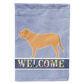 Dogue de Bordeaux Welcome House Flag 28x40 Porch Sleeve Pole Decorative Outside Yard Banner Artwork Wall Hanging, Polyester
