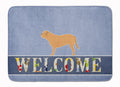 Dogue de Bordeaux Welcome Memory Foam Kitchen Mat Machine Washable Anti-Fatigue Cushion Comfort Bath or Kitchen Rug