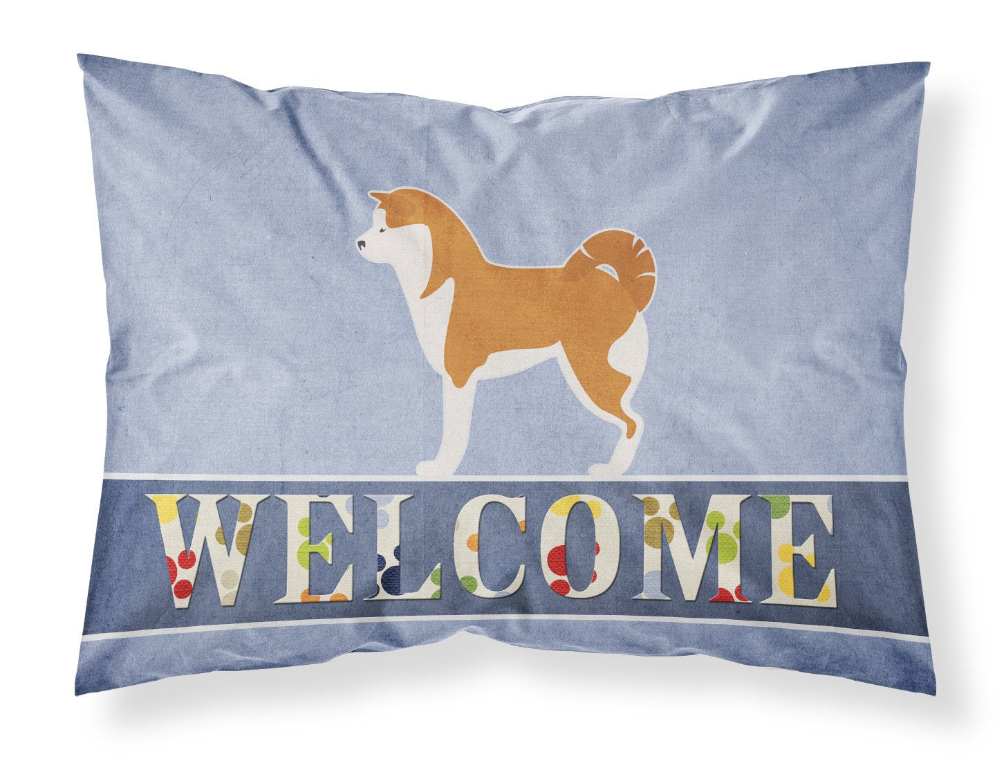 Akita Welcome Standard Pillowcase Lightweight Super Soft Easy Care Decorative Artwork Pillowcase, Standard