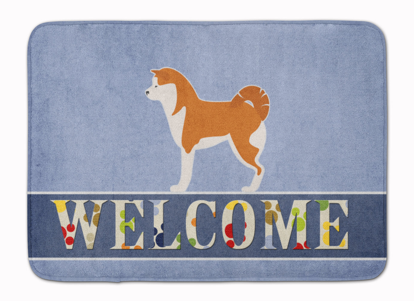 Akita Welcome Memory Foam Kitchen Mat Machine Washable Anti-Fatigue Cushion Comfort Bath or Kitchen Rug