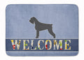 Giant Schnauzer Welcome Memory Foam Kitchen Mat Machine Washable Anti-Fatigue Cushion Comfort Bath or Kitchen Rug