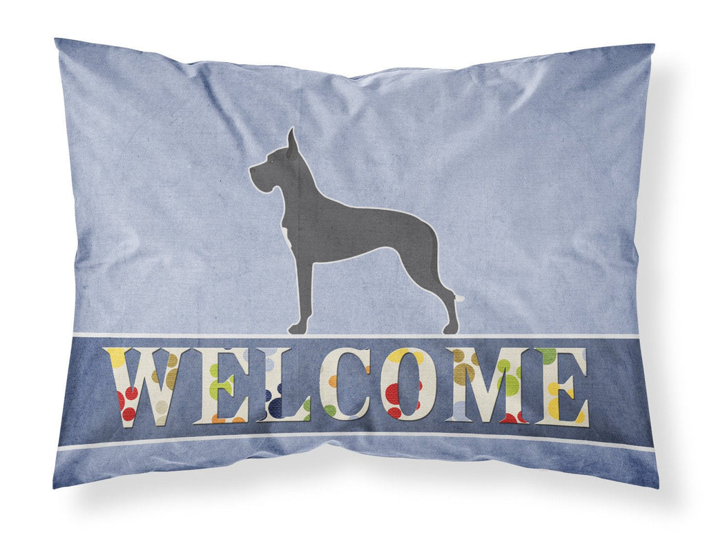 Great Dane Welcome Standard Pillowcase Lightweight Super Soft Easy Care Decorative Artwork Pillowcase, Standard