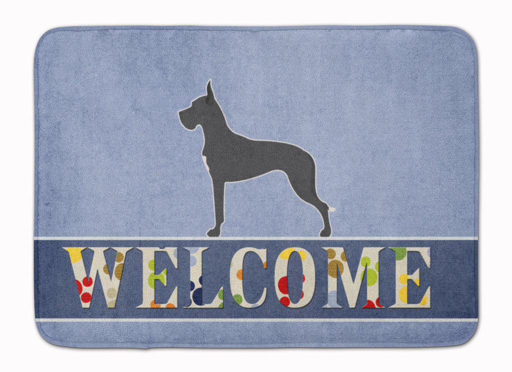 Great Dane Welcome Memory Foam Kitchen Mat Machine Washable Anti-Fatigue Cushion Comfort Bath or Kitchen Rug