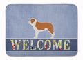 Saint Bernard Welcome Memory Foam Kitchen Mat Machine Washable Anti-Fatigue Cushion Comfort Bath or Kitchen Rug