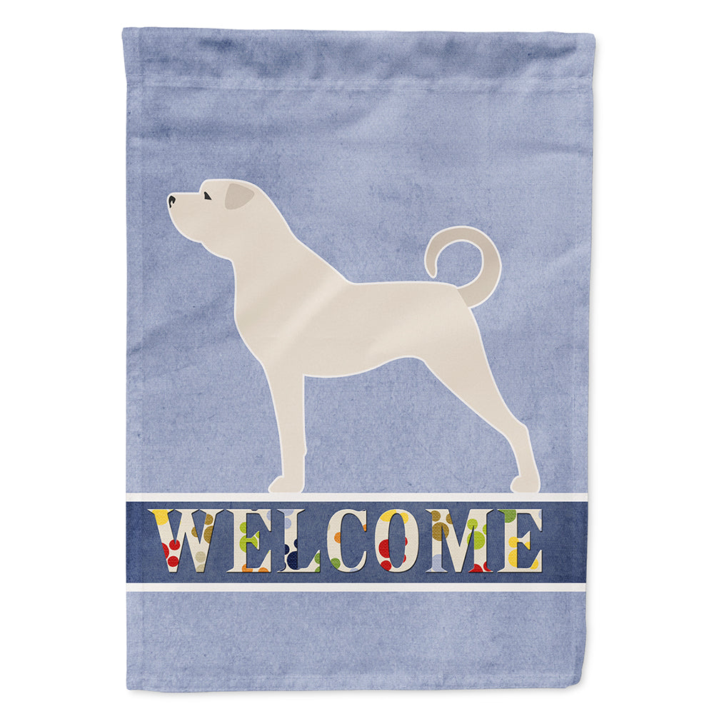 Anatolian Shepherd Welcome House Flag 28x40 Porch Sleeve Pole Decorative Outside Yard Banner Artwork Wall Hanging, Polyester