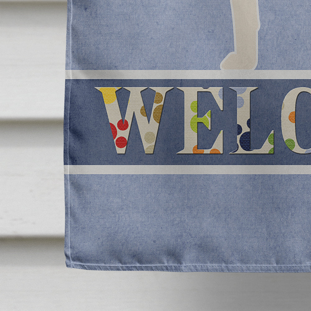 Anatolian Shepherd Welcome House Flag 28x40 Porch Sleeve Pole Decorative Outside Yard Banner Artwork Wall Hanging, Polyester