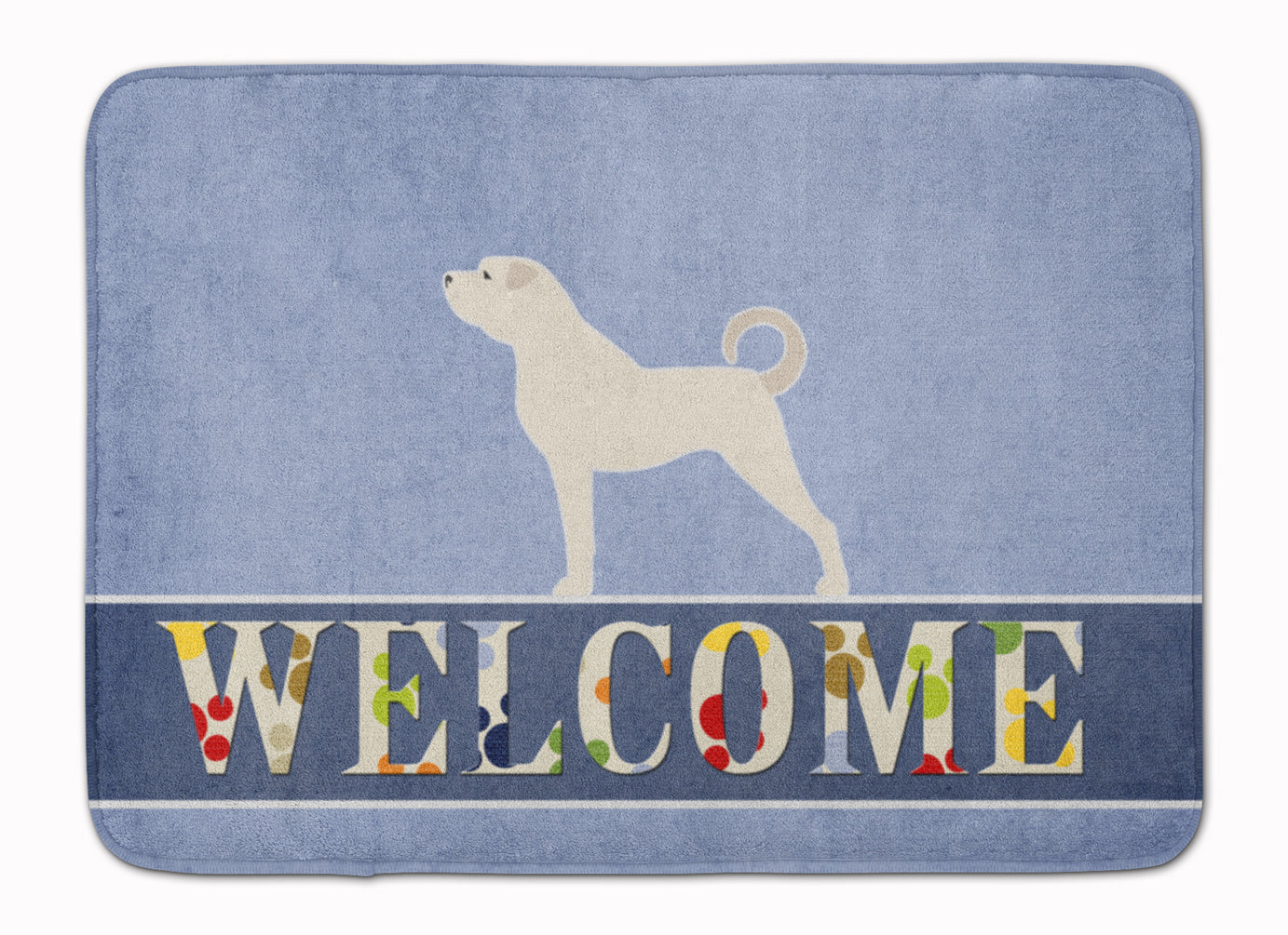 Anatolian Shepherd Welcome Memory Foam Kitchen Mat Machine Washable Anti-Fatigue Cushion Comfort Bath or Kitchen Rug
