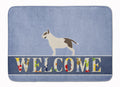 Bull Terrier Welcome Memory Foam Kitchen Mat Machine Washable Anti-Fatigue Cushion Comfort Bath or Kitchen Rug