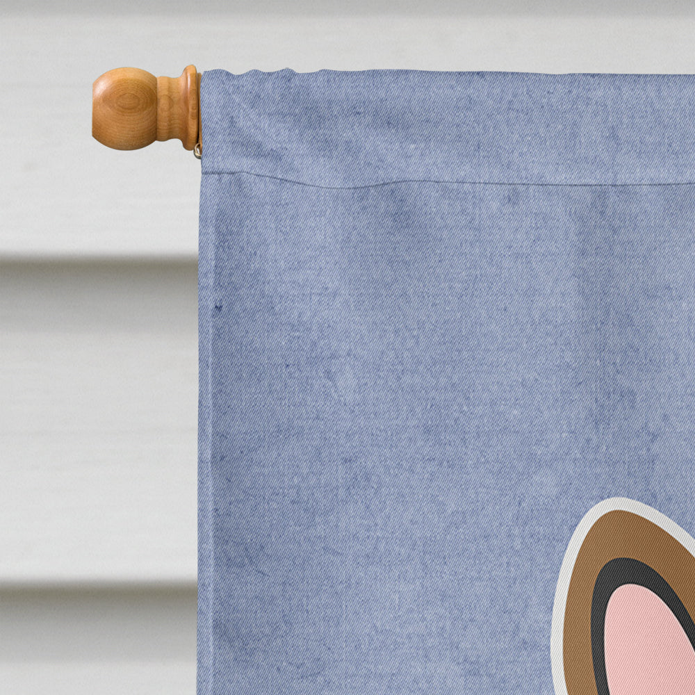 French Bulldog Brown Welcome House Flag 28x40 Porch Sleeve Pole Decorative Outside Yard Banner Artwork Wall Hanging, Polyester