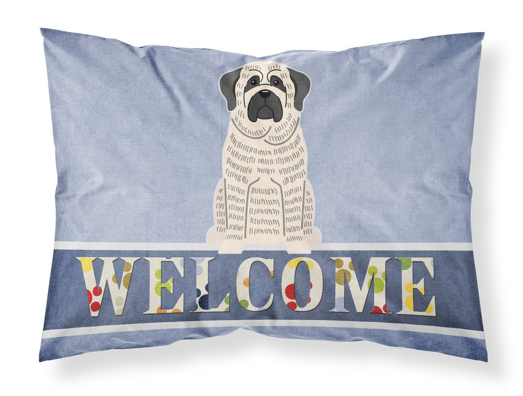 Mastiff Brindle White Welcome Standard Pillowcase Lightweight Super Soft Easy Care Decorative Artwork Pillowcase, Standard