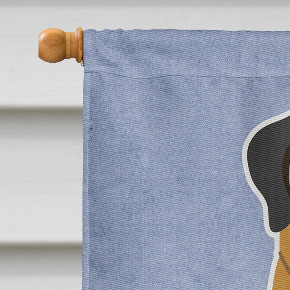 Mastiff Welcome House Flag 28x40 Porch Sleeve Pole Decorative Outside Yard Banner Artwork Wall Hanging, Polyester