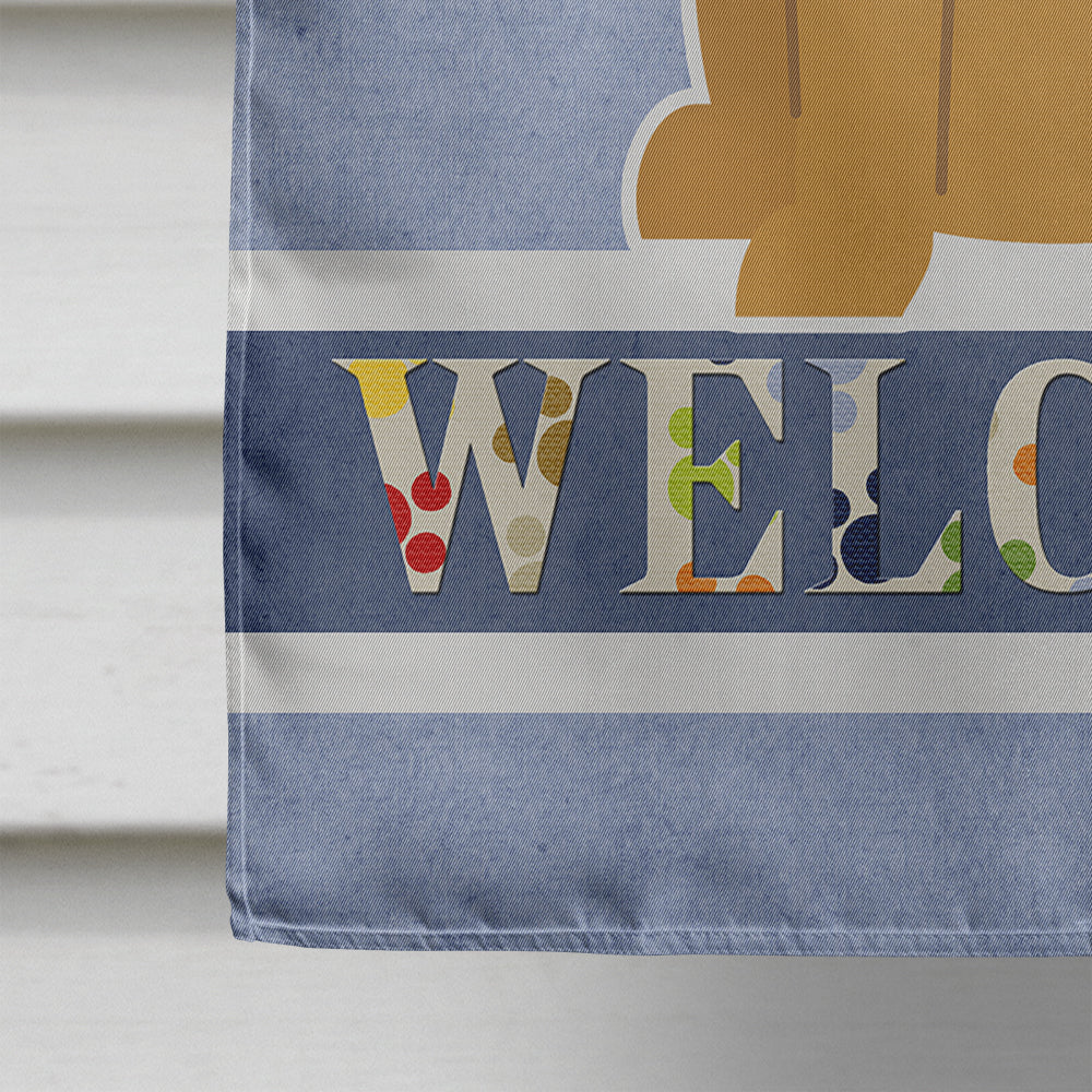 Mastiff Welcome House Flag 28x40 Porch Sleeve Pole Decorative Outside Yard Banner Artwork Wall Hanging, Polyester