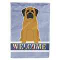 Mastiff Welcome House Flag 28x40 Porch Sleeve Pole Decorative Outside Yard Banner Artwork Wall Hanging, Polyester