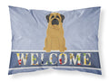 Mastiff Welcome Standard Pillowcase Lightweight Super Soft Easy Care Decorative Artwork Pillowcase, Standard