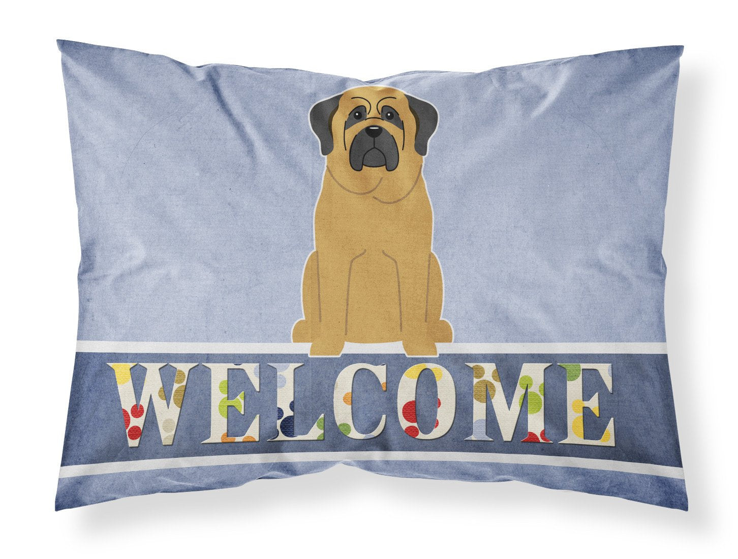 Mastiff Welcome Standard Pillowcase Lightweight Super Soft Easy Care Decorative Artwork Pillowcase, Standard