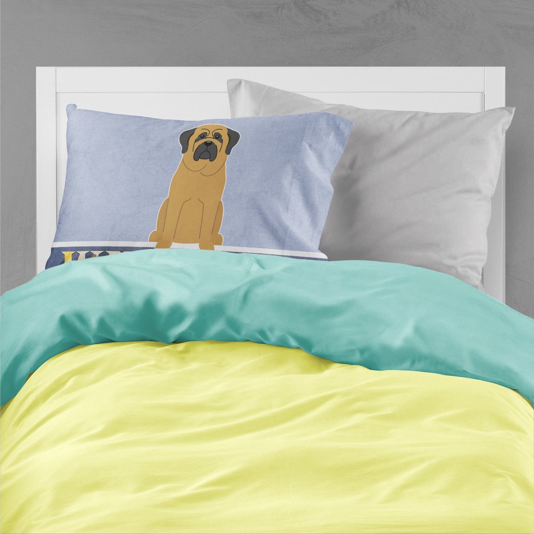 Mastiff Welcome Standard Pillowcase Lightweight Super Soft Easy Care Decorative Artwork Pillowcase, Standard
