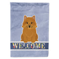 Norwich Terrier Welcome House Flag 28x40 Porch Sleeve Pole Decorative Outside Yard Banner Artwork Wall Hanging, Polyester