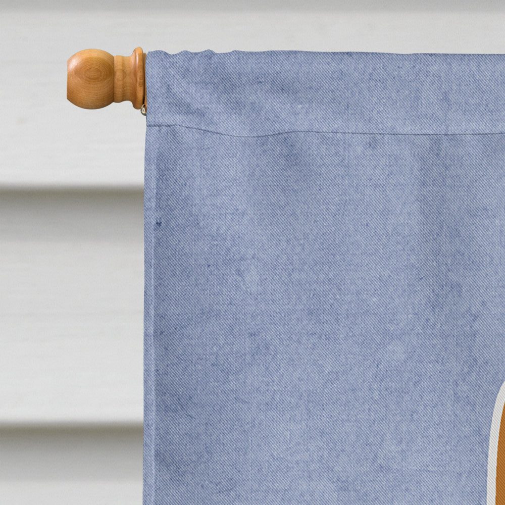 Norwich Terrier Welcome House Flag 28x40 Porch Sleeve Pole Decorative Outside Yard Banner Artwork Wall Hanging, Polyester