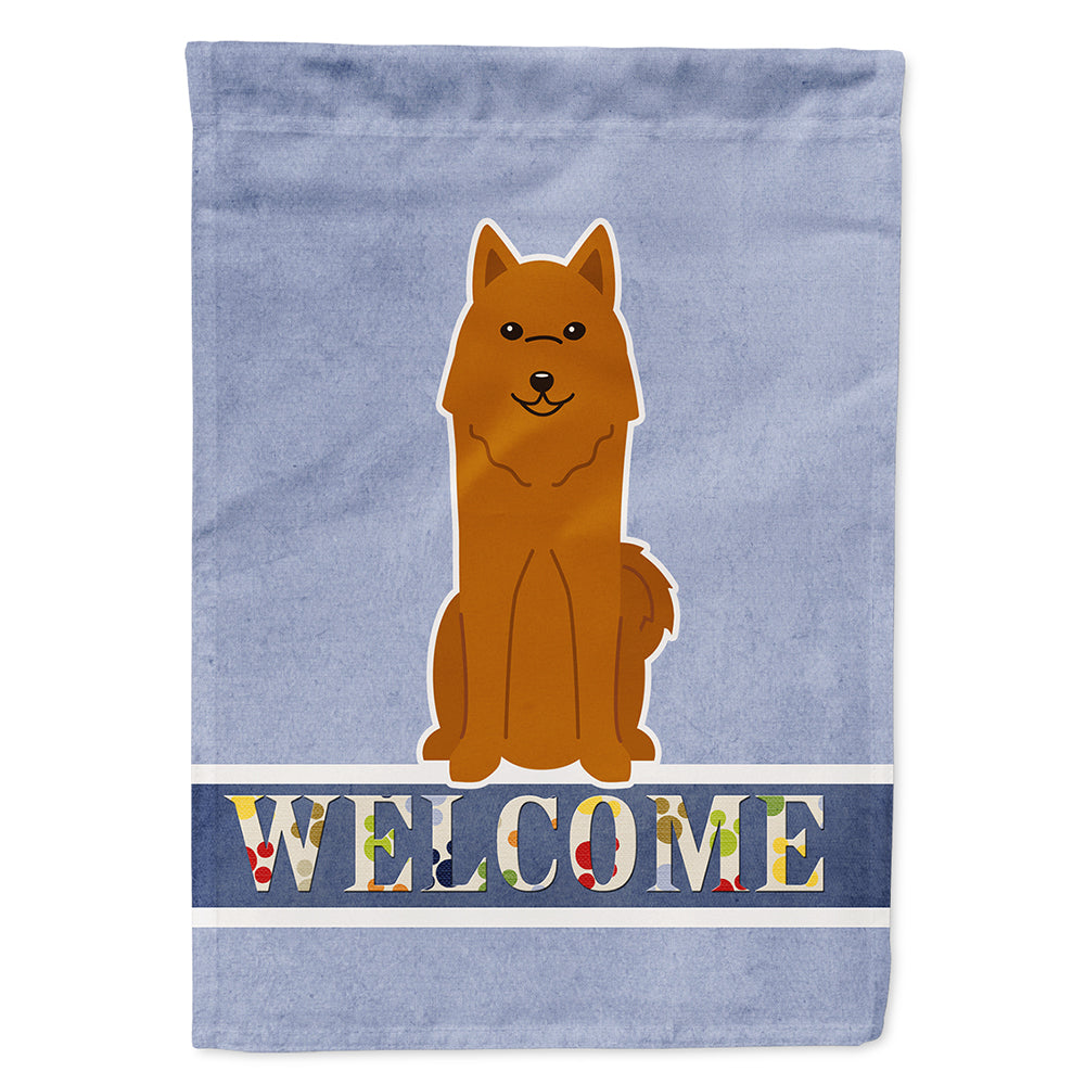 Karelian Bear Dog Welcome House Flag 28x40 Porch Sleeve Pole Decorative Outside Yard Banner Artwork Wall Hanging, Polyester