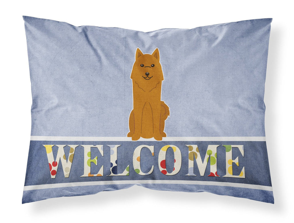 Karelian Bear Dog Welcome Standard Pillowcase Lightweight Super Soft Easy Care Decorative Artwork Pillowcase, Standard