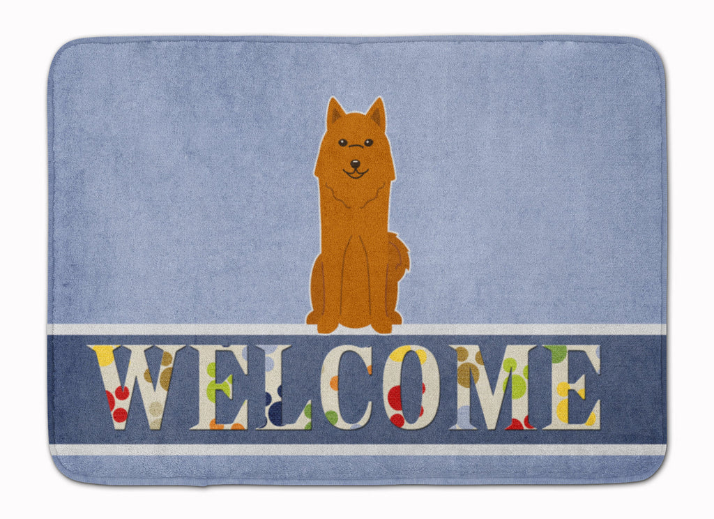 Karelian Bear Dog Welcome Memory Foam Kitchen Mat Machine Washable Anti-Fatigue Cushion Comfort Bath or Kitchen Rug