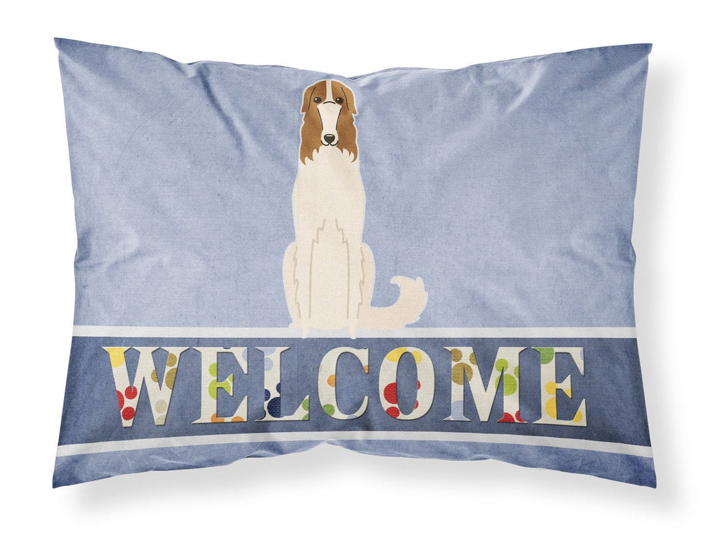 Borzoi Welcome Standard Pillowcase Lightweight Super Soft Easy Care Decorative Artwork Pillowcase, Standard
