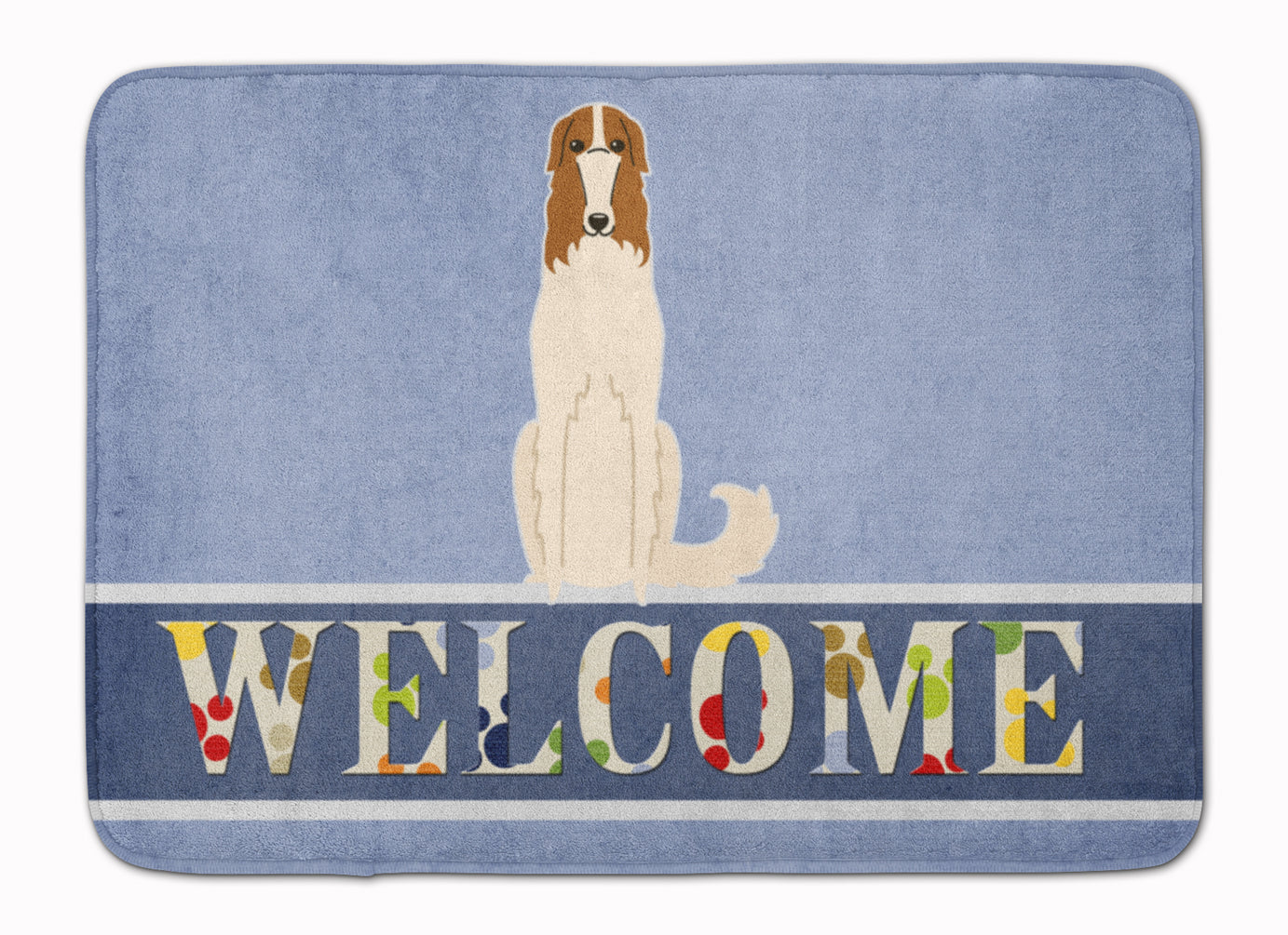 Borzoi Welcome Memory Foam Kitchen Mat Machine Washable Anti-Fatigue Cushion Comfort Bath or Kitchen Rug