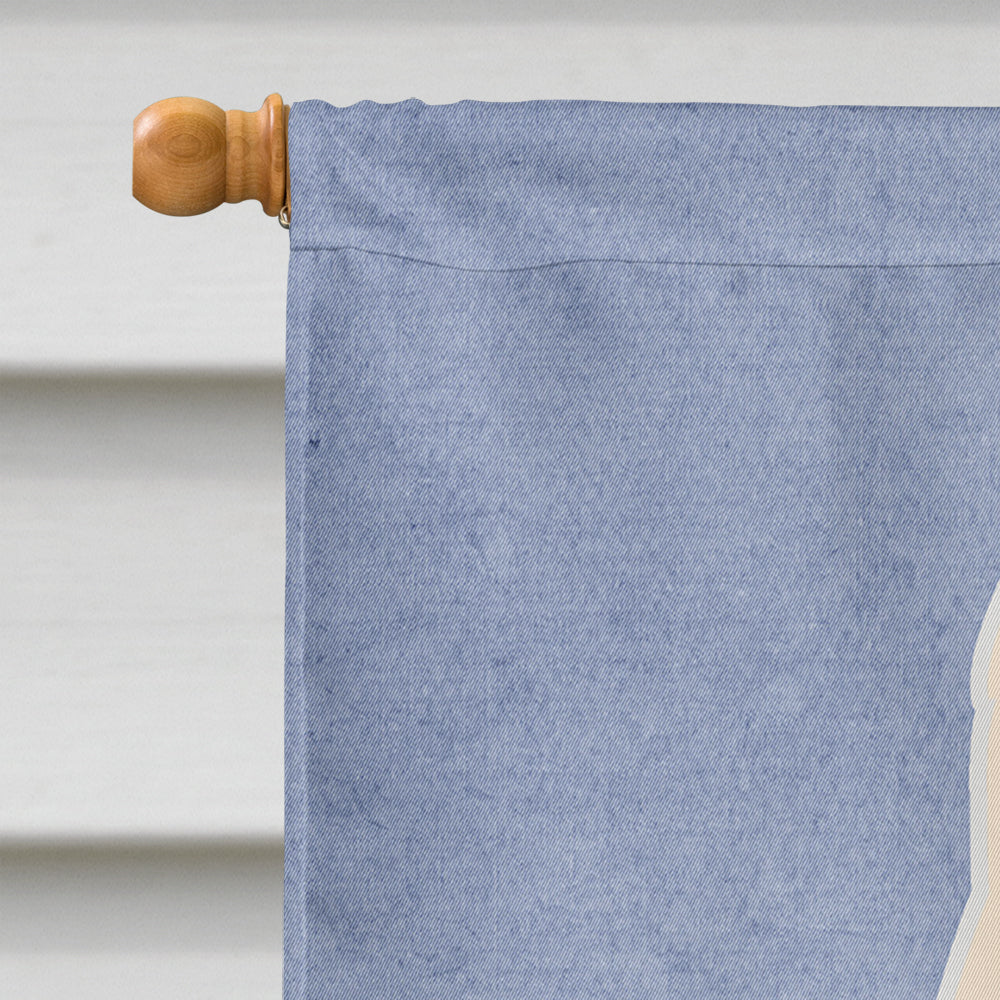 South Russian Sheepdog Welcome House Flag 28x40 Porch Sleeve Pole Decorative Outside Yard Banner Artwork Wall Hanging, Polyester