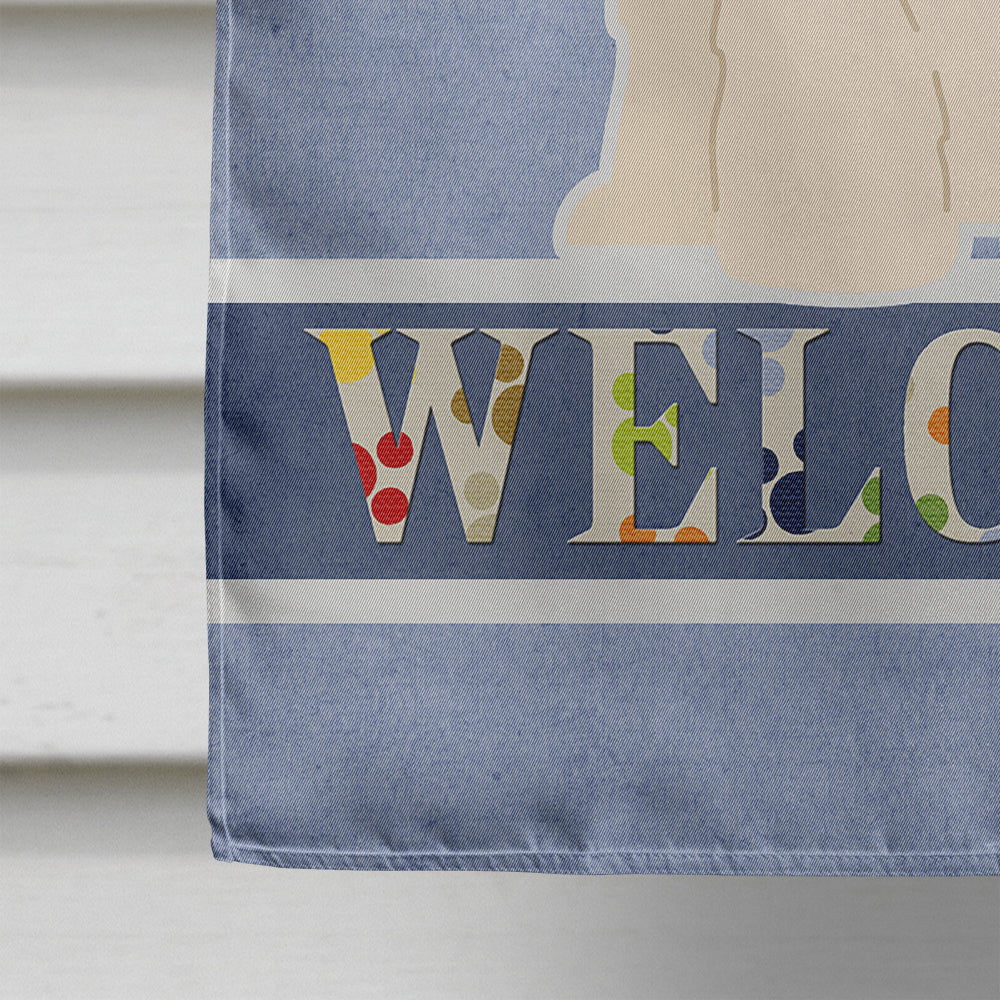 South Russian Sheepdog Welcome House Flag 28x40 Porch Sleeve Pole Decorative Outside Yard Banner Artwork Wall Hanging, Polyester