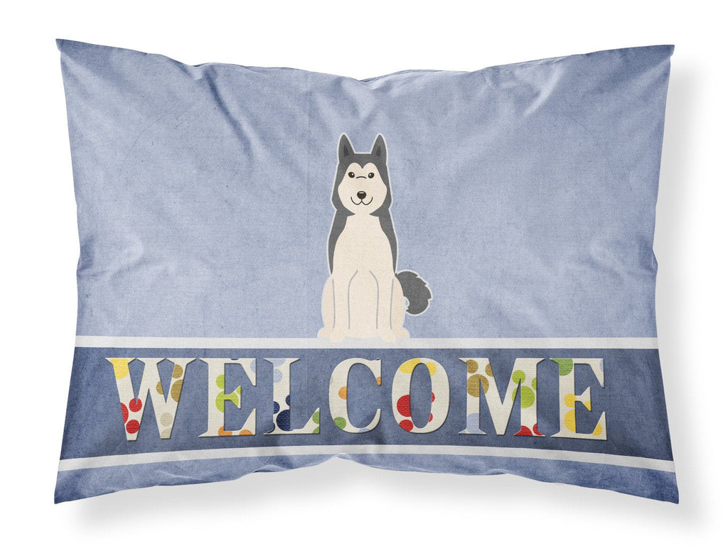 West Siberian Laika Spitz Welcome Standard Pillowcase Lightweight Super Soft Easy Care Decorative Artwork Pillowcase, Standard