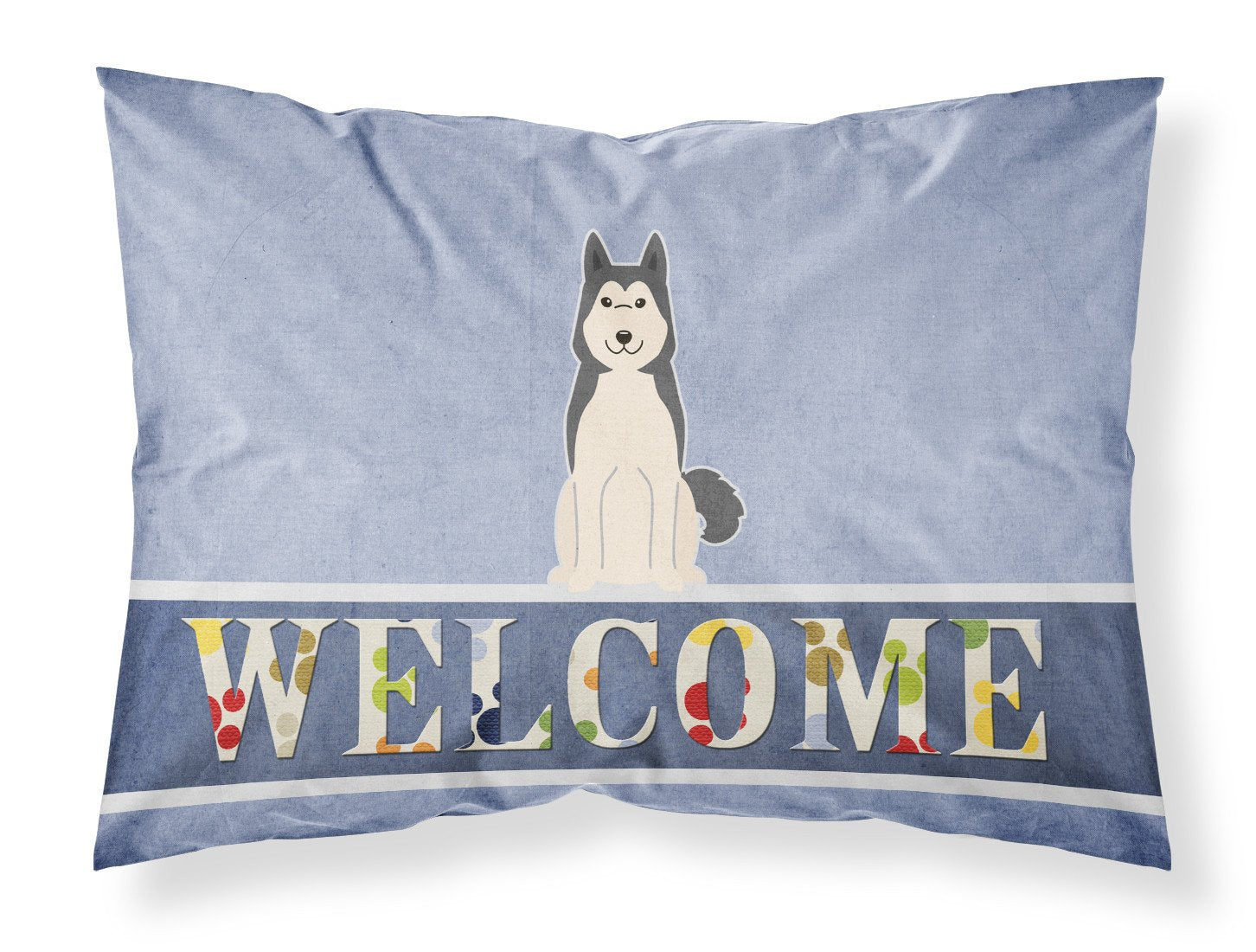 West Siberian Laika Spitz Welcome Standard Pillowcase Lightweight Super Soft Easy Care Decorative Artwork Pillowcase, Standard
