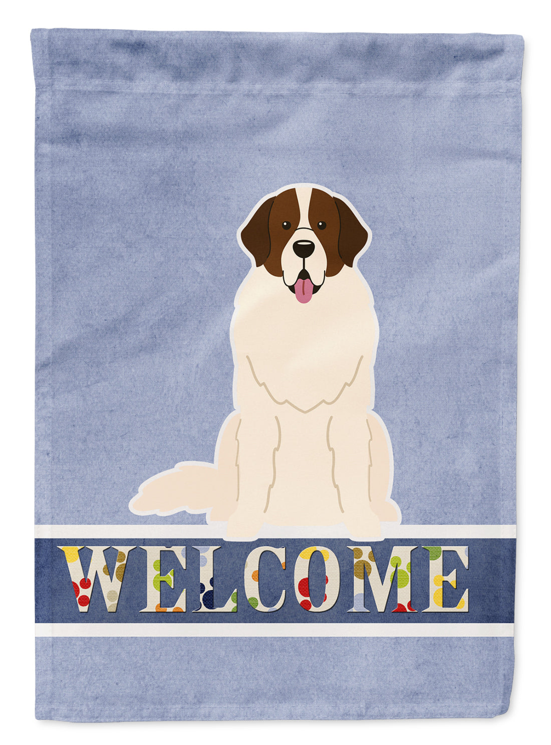 Moscow Watchdog Welcome House Flag 28x40 Porch Sleeve Pole Decorative Outside Yard Banner Artwork Wall Hanging, Polyester