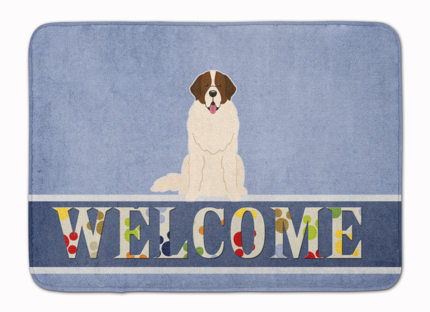 Moscow Watchdog Welcome Memory Foam Kitchen Mat Machine Washable Anti-Fatigue Cushion Comfort Bath or Kitchen Rug