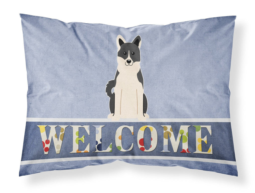 Russo-European Laika Spitz Welcome Standard Pillowcase Lightweight Super Soft Easy Care Decorative Artwork Pillowcase, Standard
