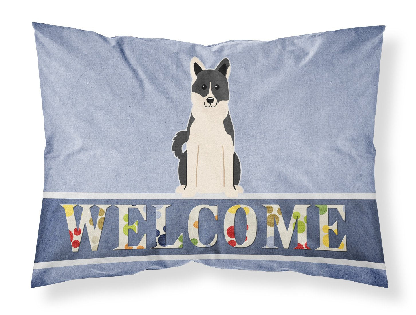 Russo-European Laika Spitz Welcome Standard Pillowcase Lightweight Super Soft Easy Care Decorative Artwork Pillowcase, Standard