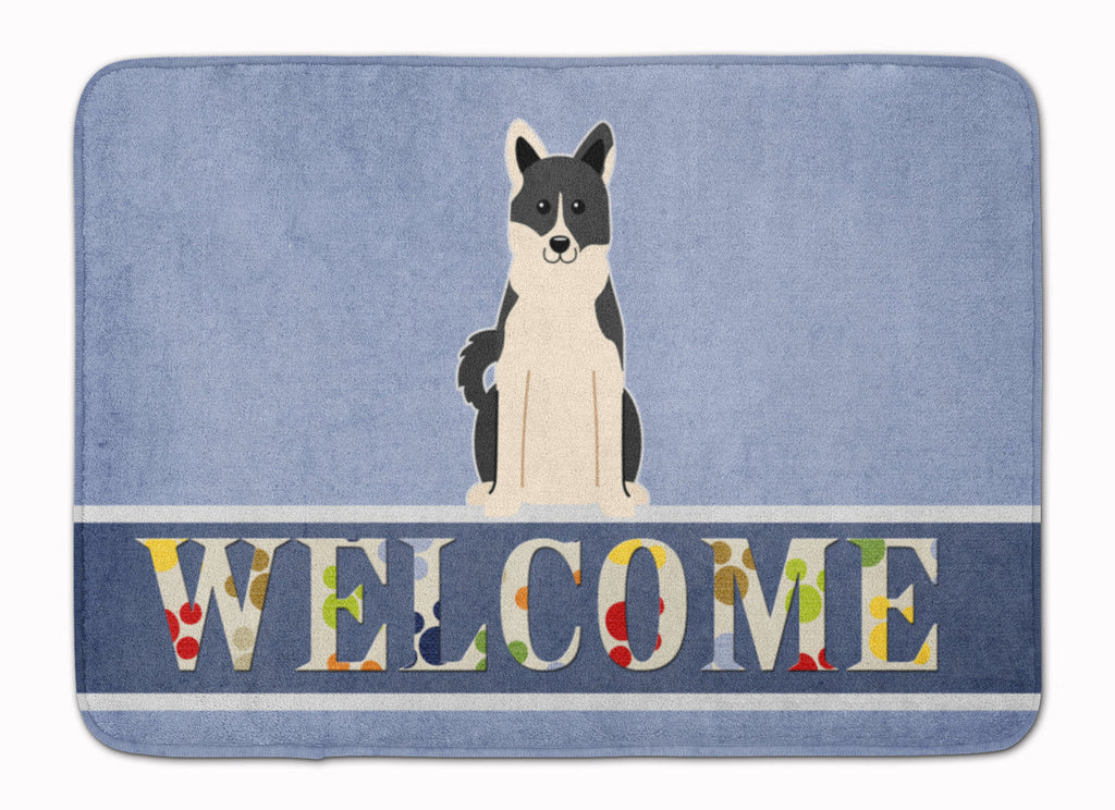 Russo-European Laika Spitz Welcome Memory Foam Kitchen Mat Machine Washable Anti-Fatigue Cushion Comfort Bath or Kitchen Rug