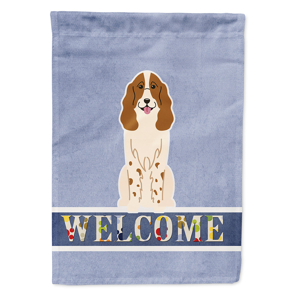 Russian Spaniel Welcome House Flag 28x40 Porch Sleeve Pole Decorative Outside Yard Banner Artwork Wall Hanging, Polyester